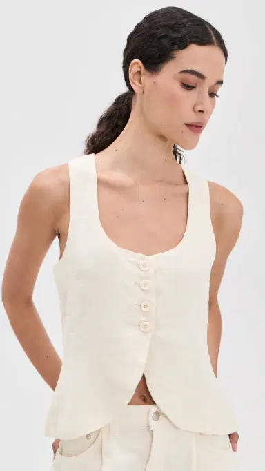 DL1961 Mona Vest Crema inen (inen) | Thumbnail 2 DL1961 Mona Vest Crema inen (inen) | Thumbnail 2
