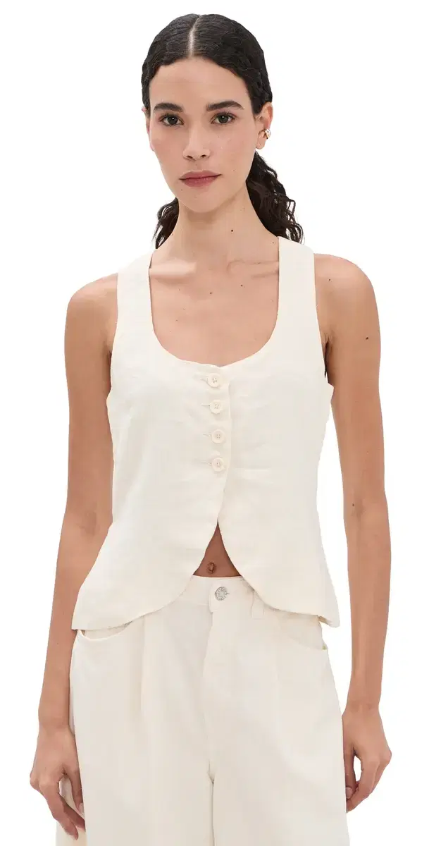 Mona Vest Crema inen (inen) Mona Vest Crema inen (inen)