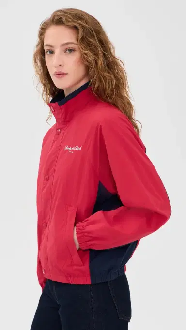 Sporty & Rich ignature NY Contrast Jacket Ruby/Navy White | Thumbnail 4 Sporty & Rich ignature NY Contrast Jacket Ruby/Navy White | Thumbnail 4