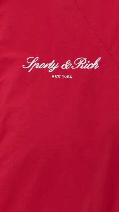 Sporty & Rich ignature NY Contrast Jacket Ruby/Navy White | Thumbnail 6 Sporty & Rich ignature NY Contrast Jacket Ruby/Navy White | Thumbnail 6