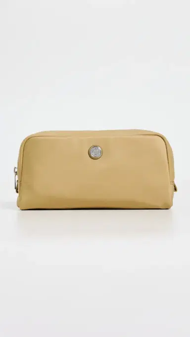 Tory Burch Twist Medium Cosmetic Case Warm Bread One Size | Thumbnail 2 Tory Burch Twist Medium Cosmetic Case Warm Bread One Size | Thumbnail 2