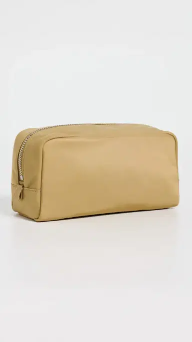 Tory Burch Twist Medium Cosmetic Case Warm Bread One Size | Thumbnail 3 Tory Burch Twist Medium Cosmetic Case Warm Bread One Size | Thumbnail 3