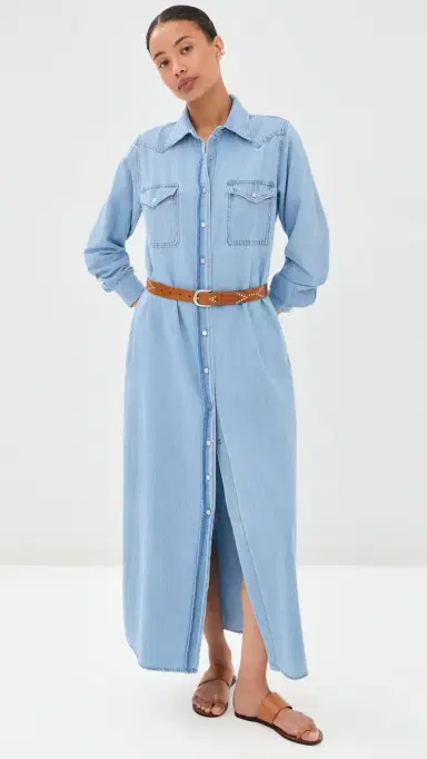 TWP Cowboy Maxi Dress Newport | Thumbnail 2 TWP Cowboy Maxi Dress Newport | Thumbnail 2