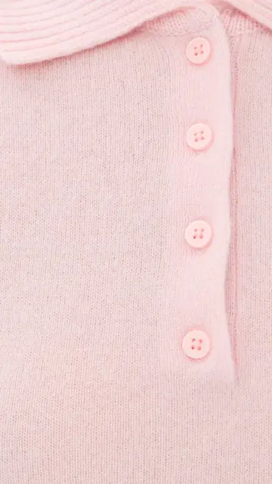 SIMKHAI Twila Cashmere Polo Bubblegum | Thumbnail 6 SIMKHAI Twila Cashmere Polo Bubblegum | Thumbnail 6