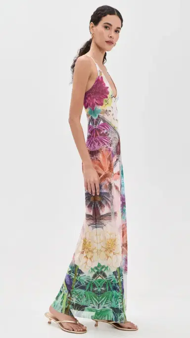 AFRM Romy Dress Vacation Tropic | Thumbnail 4 AFRM Romy Dress Vacation Tropic | Thumbnail 4