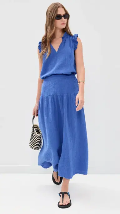 XIRENA Evelyn Skirt Nautical Blue | Thumbnail 5 XIRENA Evelyn Skirt Nautical Blue | Thumbnail 5