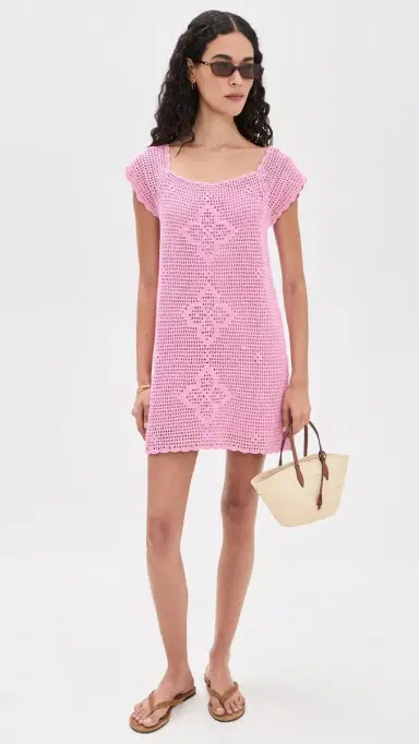 Cleobella Clementina Mini Dress Prism Pink | Thumbnail 5 Cleobella Clementina Mini Dress Prism Pink | Thumbnail 5