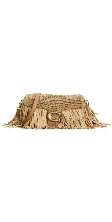 Coach Straw Tabby Shoulder Bag Natural One Size | Thumbnail 1 Coach Straw Tabby Shoulder Bag Natural One Size | Thumbnail 1