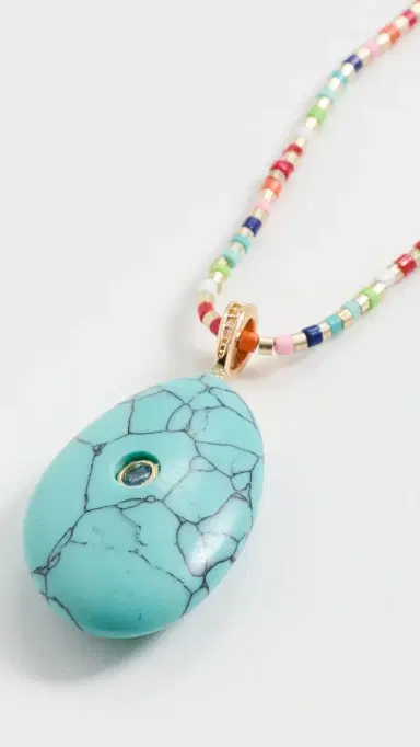 By Adina Eden Multicolor Beaded Drop Necklace Multicolor One Size | Thumbnail 5 By Adina Eden Multicolor Beaded Drop Necklace Multicolor One Size | Thumbnail 5