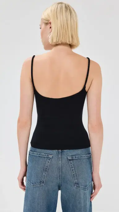perfectwhitetee Ribbed kinny Tank True Black | Thumbnail 3 perfectwhitetee Ribbed kinny Tank True Black | Thumbnail 3
