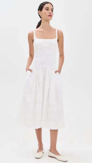 Sandy Liang Cricket Dress White | Thumbnail 2 Sandy Liang Cricket Dress White | Thumbnail 2