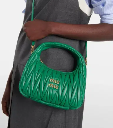 Miu Miu Miu Wander matelassé shoulder bag | Thumbnail 4 Miu Miu Miu Wander matelassé shoulder bag | Thumbnail 4
