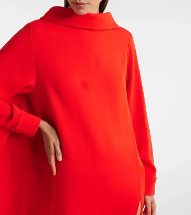 Balenciaga Caped silk and wool crêpe maxi dress | Thumbnail 5 Balenciaga Caped silk and wool crêpe maxi dress | Thumbnail 5