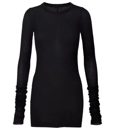 Rick Owens RIbbed-knit jersey top | Thumbnail 1 Rick Owens RIbbed-knit jersey top | Thumbnail 1