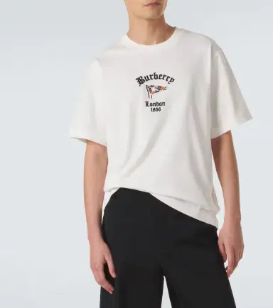 Burberry Embroidered cotton jersey T-shirt | Thumbnail 2 Burberry Embroidered cotton jersey T-shirt | Thumbnail 2