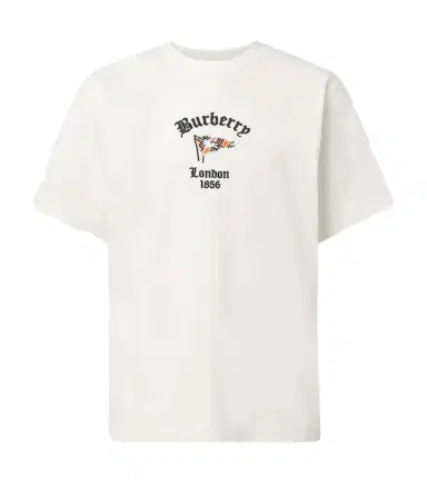 Burberry Embroidered cotton jersey T-shirt | Thumbnail 1 Burberry Embroidered cotton jersey T-shirt | Thumbnail 1