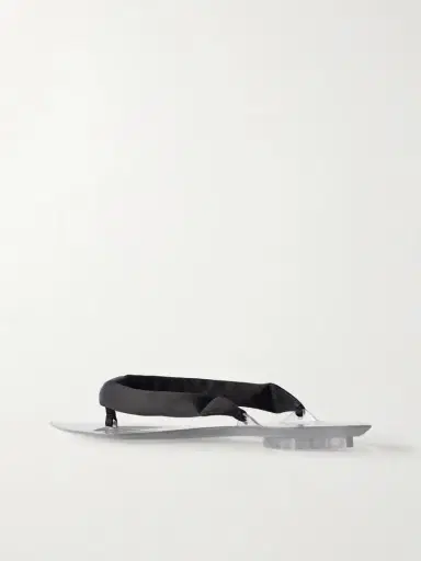 Alaïa Invisible Jelly Satin-trimmed Sandals | Thumbnail 3 Alaïa Invisible Jelly Satin-trimmed Sandals | Thumbnail 3