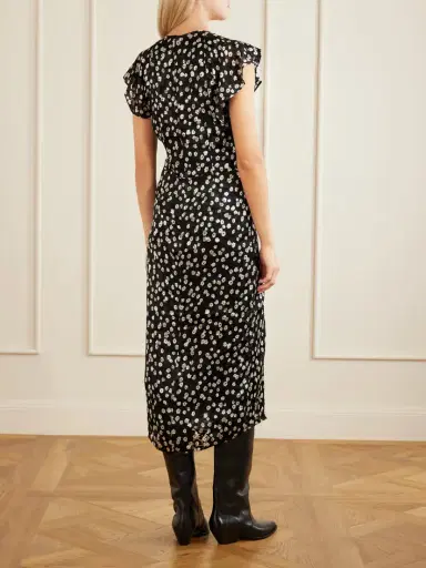 Isabel Marant Lyndsay Floral-print Chiffon Midi Dress | Thumbnail 4 Isabel Marant Lyndsay Floral-print Chiffon Midi Dress | Thumbnail 4
