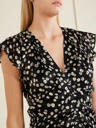 Isabel Marant Lyndsay Floral-print Chiffon Midi Dress | Thumbnail 5 Isabel Marant Lyndsay Floral-print Chiffon Midi Dress | Thumbnail 5