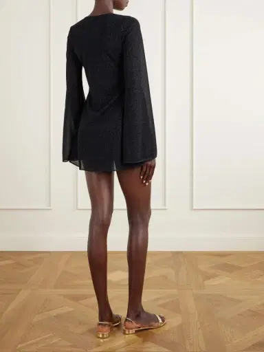 Oséree Lumiere Spiral Embellished Lurex Coverup | Thumbnail 3 Oséree Lumiere Spiral Embellished Lurex Coverup | Thumbnail 3