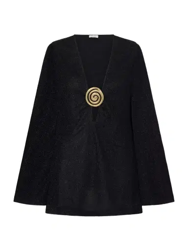 Oséree Lumiere Spiral Embellished Lurex Coverup | Thumbnail 1 Oséree Lumiere Spiral Embellished Lurex Coverup | Thumbnail 1