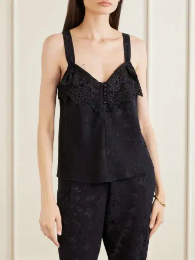 MAISON MAYLE Cabane Floral-jacquard Silk Top | Thumbnail 3 MAISON MAYLE Cabane Floral-jacquard Silk Top | Thumbnail 3