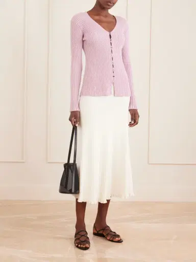 Proenza Schouler Valeria Ribbed-knit Cashmere Cardigan | Thumbnail 2 Proenza Schouler Valeria Ribbed-knit Cashmere Cardigan | Thumbnail 2