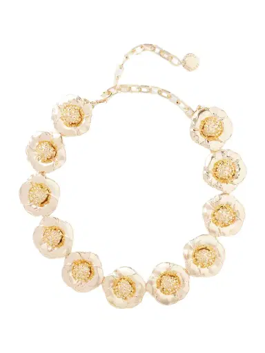 Carolina Herrera tone Flower Necklace | Thumbnail 1 Carolina Herrera tone Flower Necklace | Thumbnail 1