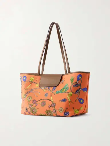 Versace Vivian Printed Leather-trimmed Canvas Tote | Thumbnail 4 Versace Vivian Printed Leather-trimmed Canvas Tote | Thumbnail 4