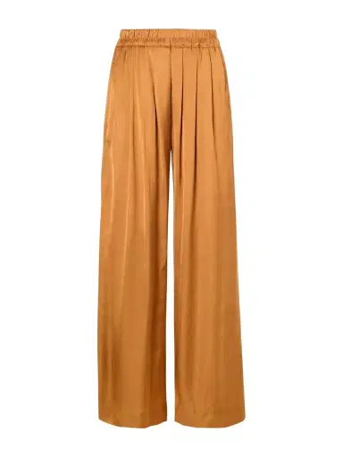 Isabel Marant Nolia Pleated Satin Wide-leg Pants | Thumbnail 1 Isabel Marant Nolia Pleated Satin Wide-leg Pants | Thumbnail 1