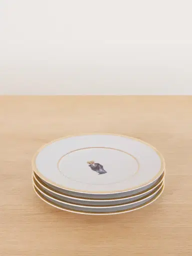 Ralph Lauren Home Wilshire Polo Bear Set Of Four Porcelain Plates | Thumbnail 1 Ralph Lauren Home Wilshire Polo Bear Set Of Four Porcelain Plates | Thumbnail 1