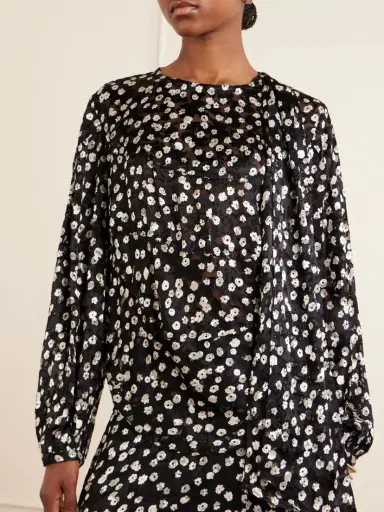 Isabel Marant Firma Floral-print Chiffon Blouse | Thumbnail 3 Isabel Marant Firma Floral-print Chiffon Blouse | Thumbnail 3