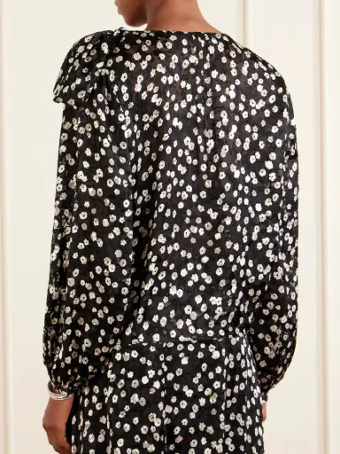 Isabel Marant Firma Floral-print Chiffon Blouse | Thumbnail 4 Isabel Marant Firma Floral-print Chiffon Blouse | Thumbnail 4