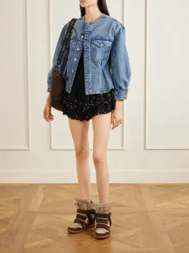 Isabel Marant Bekett Two-tone Suede Wedge Sneakers | Thumbnail 4 Isabel Marant Bekett Two-tone Suede Wedge Sneakers | Thumbnail 4