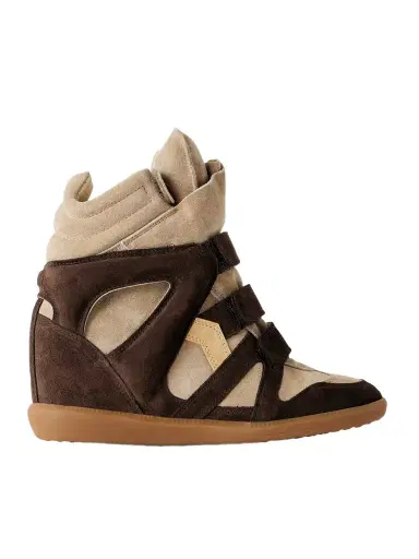 Isabel Marant Bekett Two-tone Suede Wedge Sneakers | Thumbnail 1 Isabel Marant Bekett Two-tone Suede Wedge Sneakers | Thumbnail 1