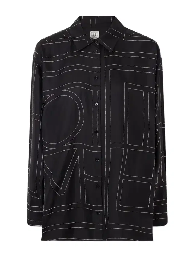 Embroidered Silk-twill Shirt Embroidered Silk-twill Shirt