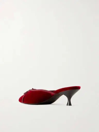 Herbert Levine 24/7 50 Bow-detailed Velvet Pumps | Thumbnail 3 Herbert Levine 24/7 50 Bow-detailed Velvet Pumps | Thumbnail 3