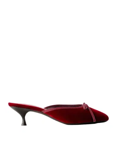 Herbert Levine 24/7 50 Bow-detailed Velvet Pumps | Thumbnail 1 Herbert Levine 24/7 50 Bow-detailed Velvet Pumps | Thumbnail 1