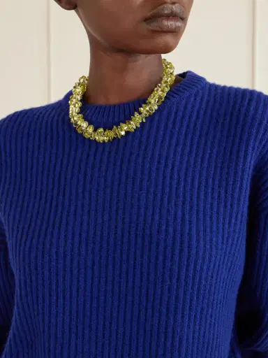 Roxanne Assoulin The Cubic Cluster Gold-tone Cubic Zirconia Beaded Necklace | Thumbnail 2 Roxanne Assoulin The Cubic Cluster Gold-tone Cubic Zirconia Beaded Necklace | Thumbnail 2