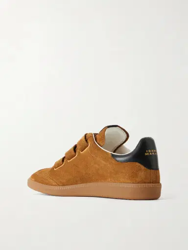 Isabel Marant Beth Leather-trimmed Suede Sneakers | Thumbnail 3 Isabel Marant Beth Leather-trimmed Suede Sneakers | Thumbnail 3