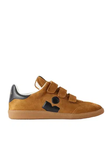Isabel Marant Beth Leather-trimmed Suede Sneakers | Thumbnail 1 Isabel Marant Beth Leather-trimmed Suede Sneakers | Thumbnail 1