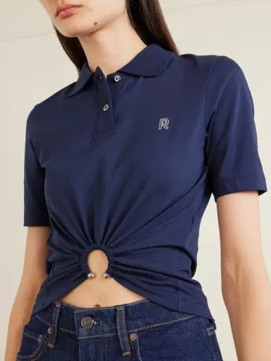 Rabanne Embellished Cotton-blend Shirt | Thumbnail 4 Rabanne Embellished Cotton-blend Shirt | Thumbnail 4