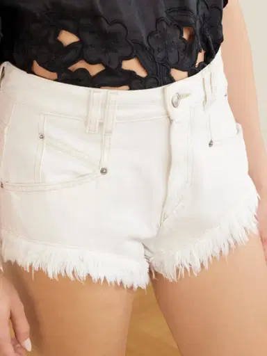 Isabel Marant Eneidala Frayed Denim Shorts | Thumbnail 5 Isabel Marant Eneidala Frayed Denim Shorts | Thumbnail 5