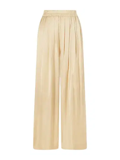 Isabel Marant Nolia Pleated Satin Wide-leg Pants | Thumbnail 1 Isabel Marant Nolia Pleated Satin Wide-leg Pants | Thumbnail 1
