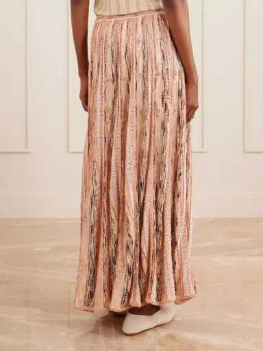 Ulla Johnson Clio Striped Pointelle-knit Midi Skirt | Thumbnail 3 Ulla Johnson Clio Striped Pointelle-knit Midi Skirt | Thumbnail 3