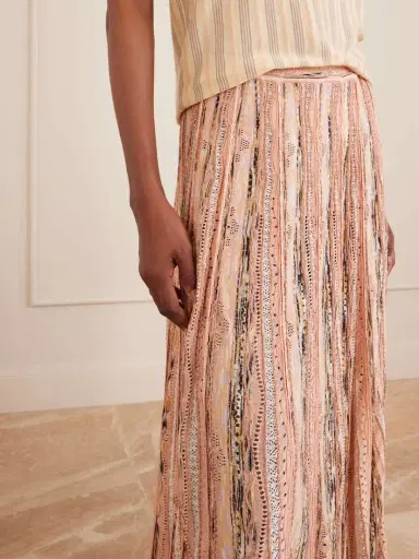 Ulla Johnson Clio Striped Pointelle-knit Midi Skirt | Thumbnail 4 Ulla Johnson Clio Striped Pointelle-knit Midi Skirt | Thumbnail 4