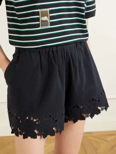 Sea Eleannora Embroidered Cotton And Linen-blend Shorts | Thumbnail 5 Sea Eleannora Embroidered Cotton And Linen-blend Shorts | Thumbnail 5
