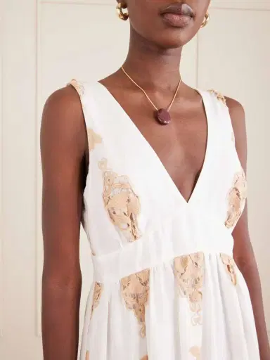 Miguelina Jenny Broderie Anglaise Linen Maxi Dress | Thumbnail 4 Miguelina Jenny Broderie Anglaise Linen Maxi Dress | Thumbnail 4