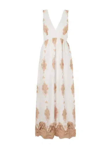 Miguelina Jenny Broderie Anglaise Linen Maxi Dress | Thumbnail 1 Miguelina Jenny Broderie Anglaise Linen Maxi Dress | Thumbnail 1