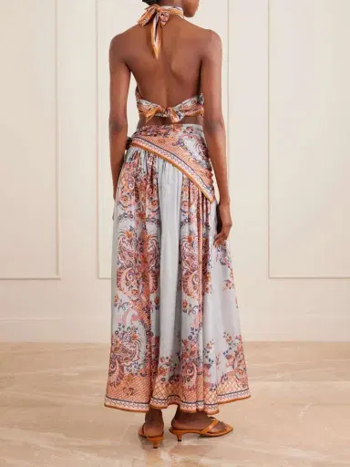 Zimmermann Aster Floral-print Silk-satin Halterneck Top | Thumbnail 3 Zimmermann Aster Floral-print Silk-satin Halterneck Top | Thumbnail 3